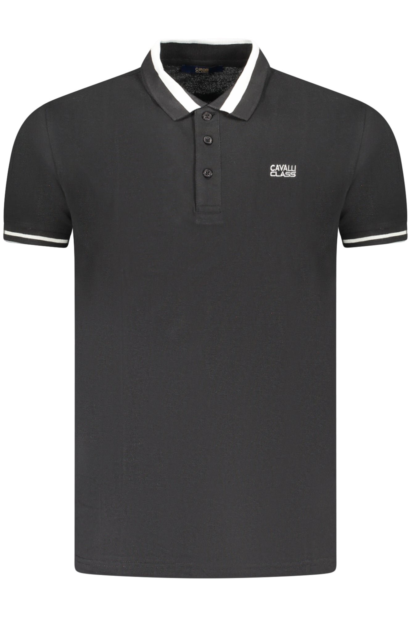 CAVALLI CLASS POLO MANICHE CORTE UOMO NERO