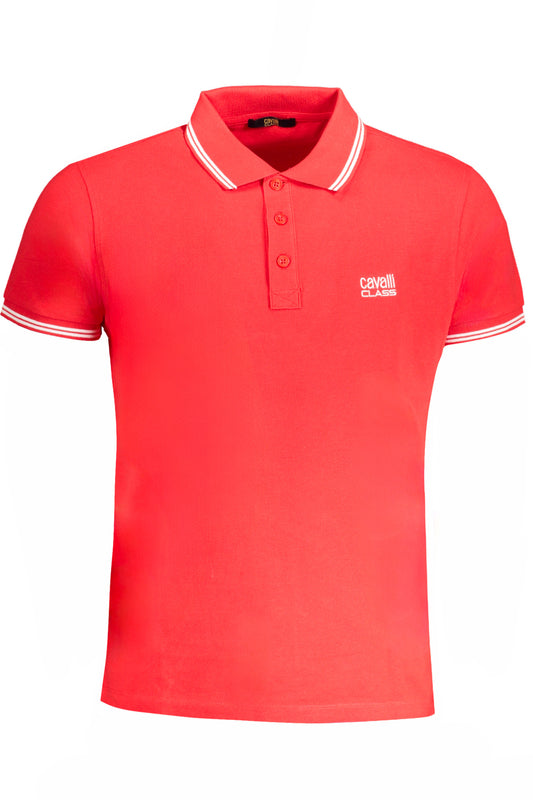 CAVALLI CLASS POLO MANICHE CORTE UOMO ROSSO