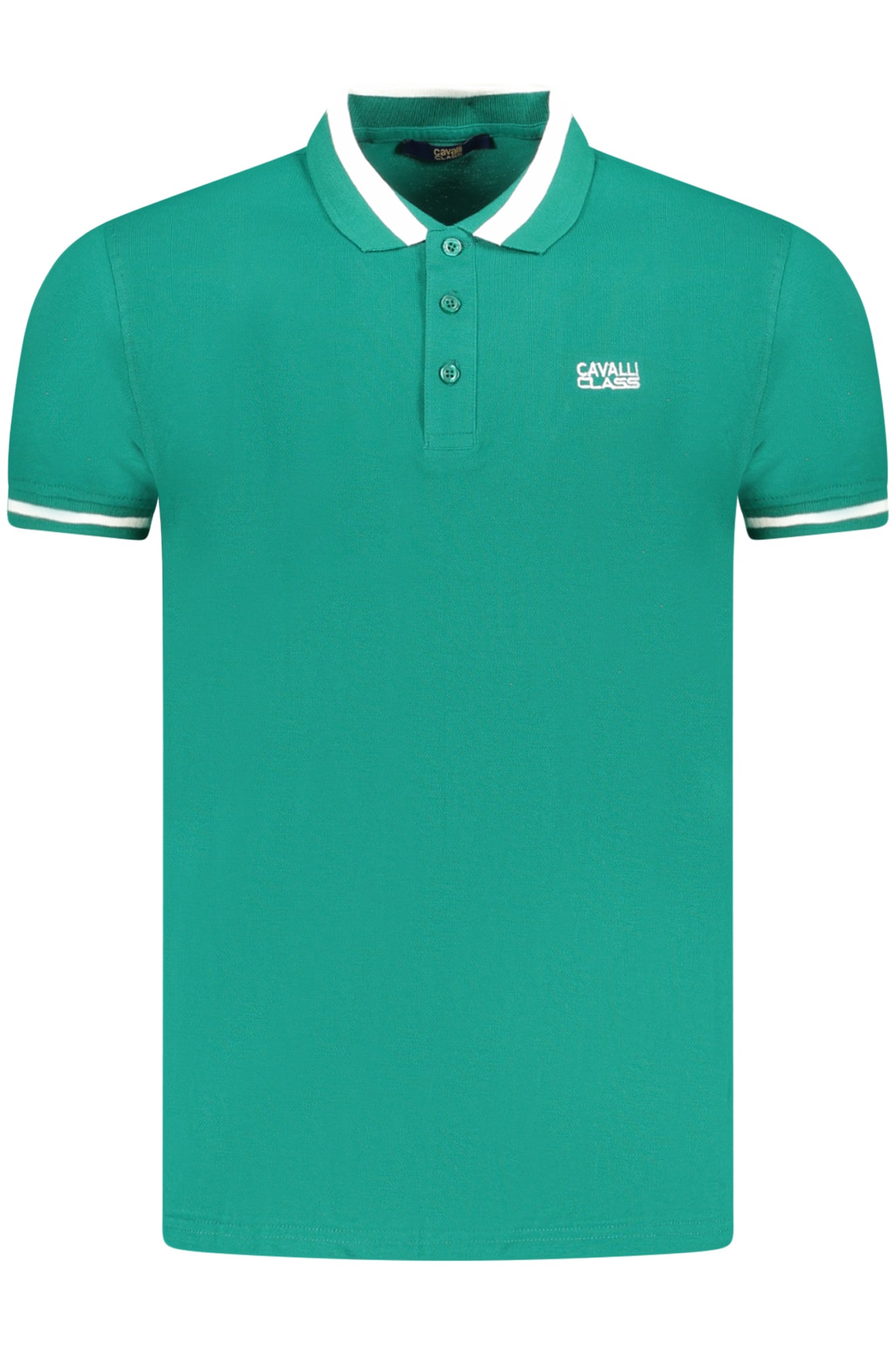 CAVALLI CLASS POLO MANICHE CORTE UOMO VERDE