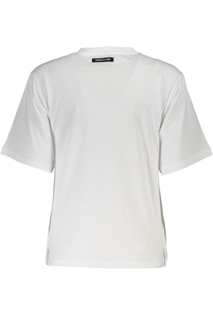 CAVALLI CLASS T-SHIRT MANICHE CORTE DONNA BIANCO