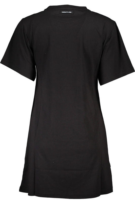 CAVALLI CLASS T-SHIRT MANICHE CORTE DONNA NERO