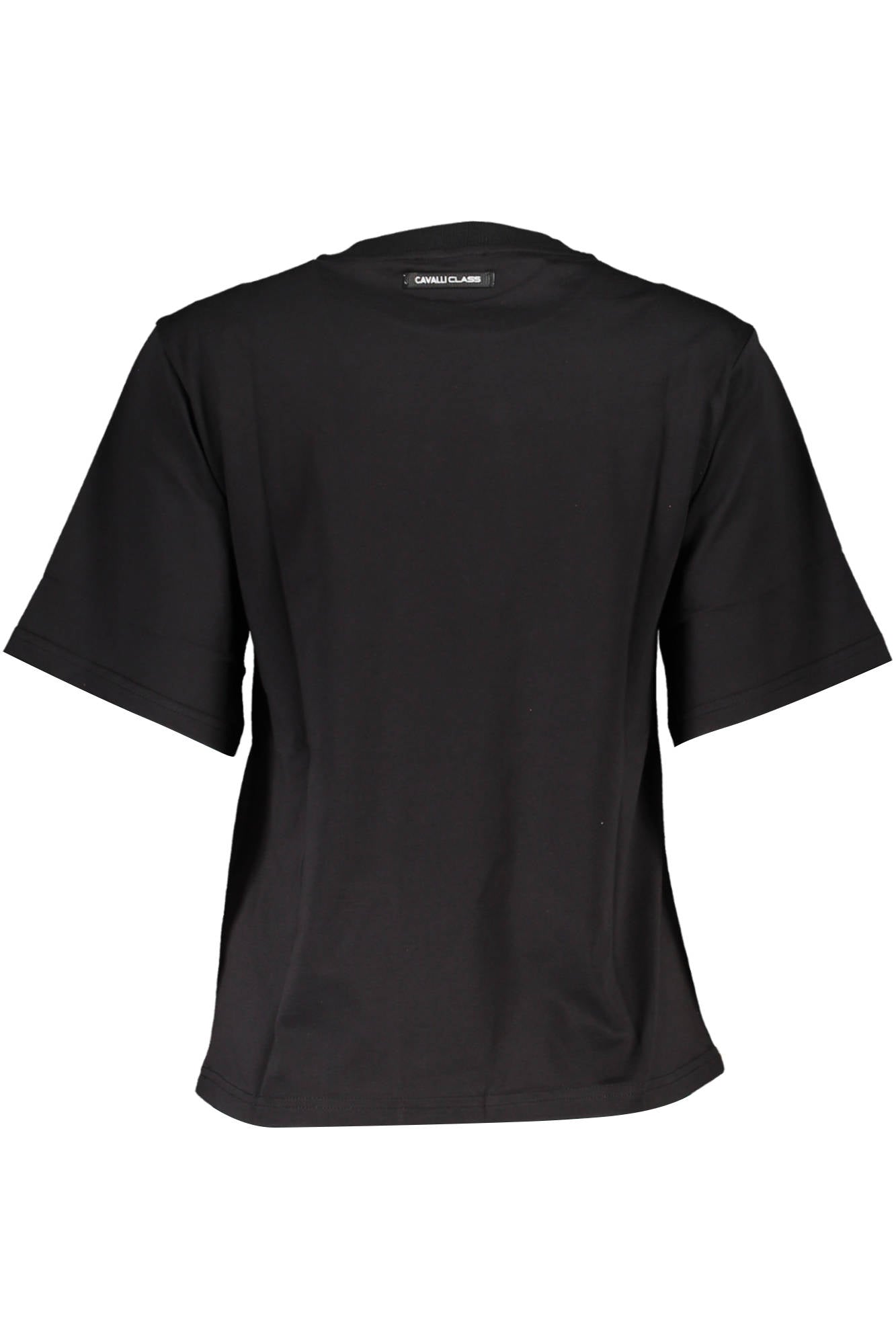 CAVALLI CLASS T-SHIRT MANICHE CORTE DONNA NERO