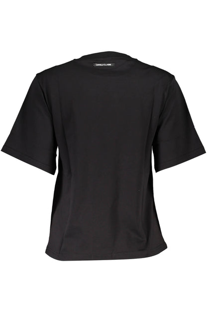 CAVALLI CLASS T-SHIRT MANICHE CORTE DONNA NERO