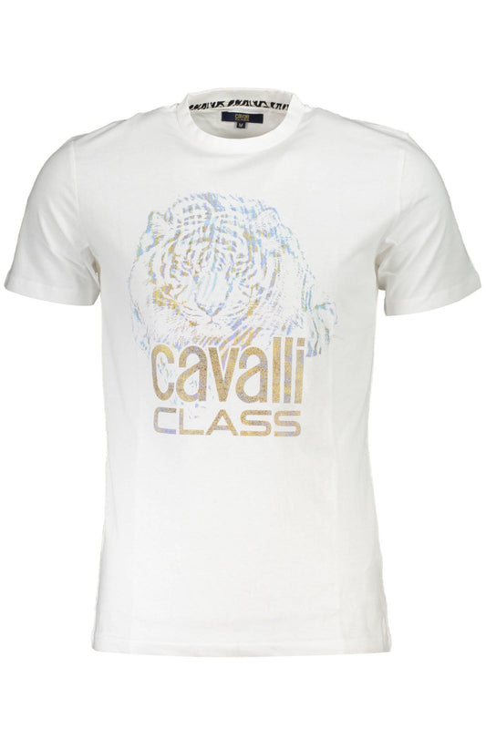 CAVALLI CLASS T-SHIRT MANICHE CORTE UOMO BIANCO