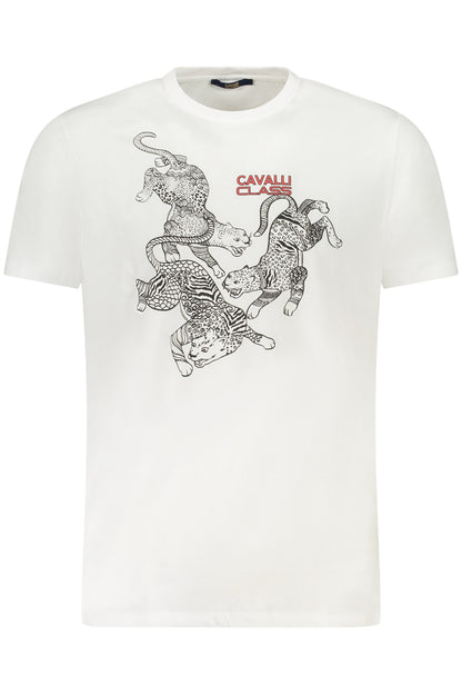 CAVALLI CLASS T-SHIRT MANICHE CORTE UOMO BIANCO