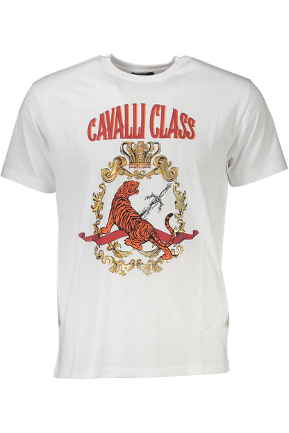 CAVALLI CLASS T-SHIRT MANICHE CORTE UOMO BIANCO