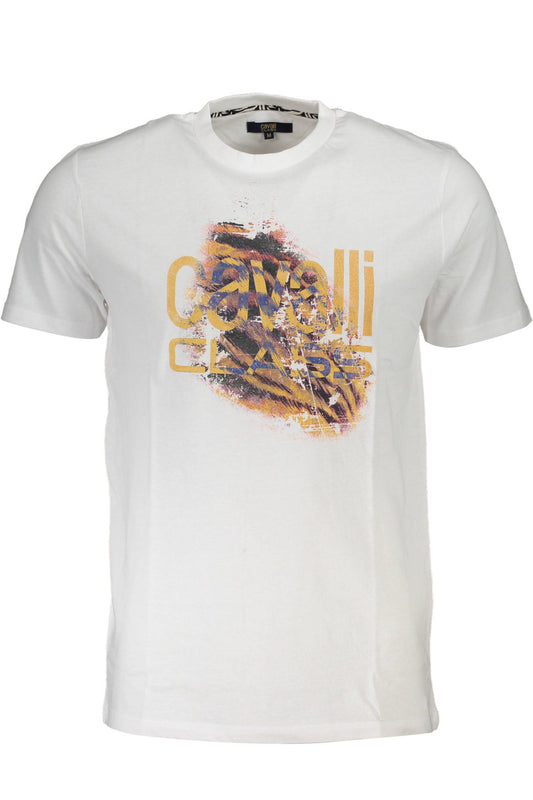 CAVALLI CLASS T-SHIRT MANICHE CORTE UOMO BIANCO