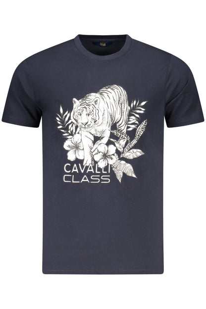 CAVALLI CLASS T-SHIRT MANICHE CORTE UOMO BLU