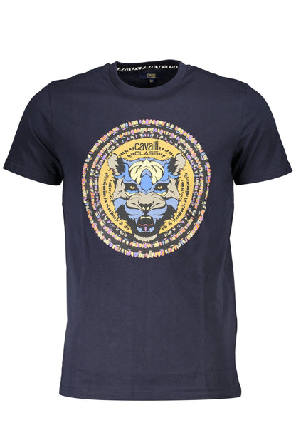 CAVALLI CLASS T-SHIRT MANICHE CORTE UOMO BLU