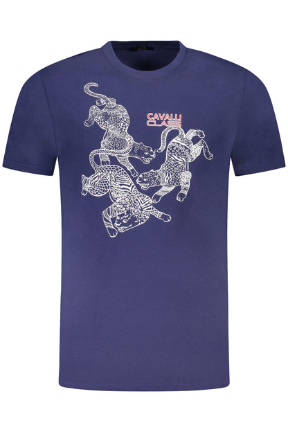CAVALLI CLASS T-SHIRT MANICHE CORTE UOMO BLU