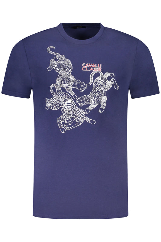 CAVALLI CLASS T-SHIRT MANICHE CORTE UOMO BLU