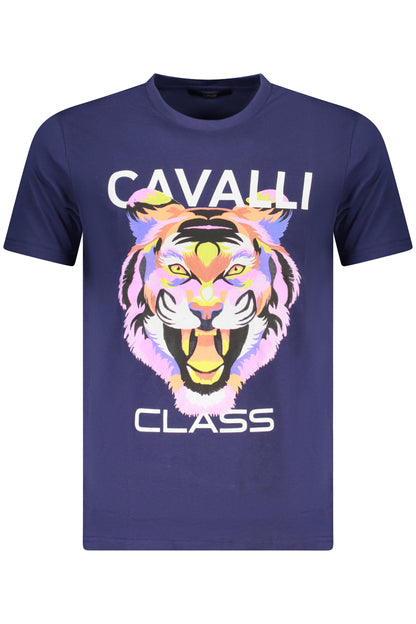CAVALLI CLASS T-SHIRT MANICHE CORTE UOMO BLU