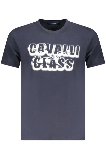 CAVALLI CLASS T-SHIRT MANICHE CORTE UOMO BLU