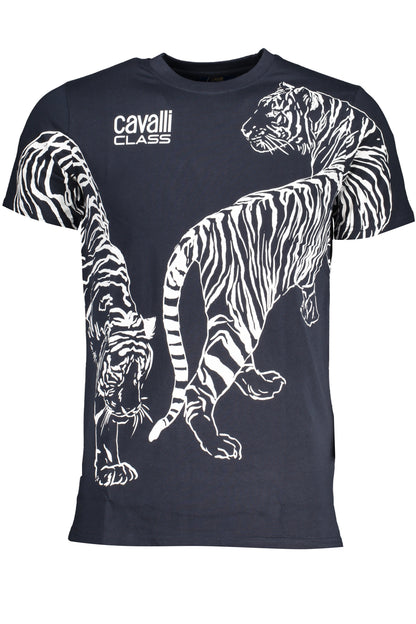 CAVALLI CLASS T-SHIRT MANICHE CORTE UOMO BLU