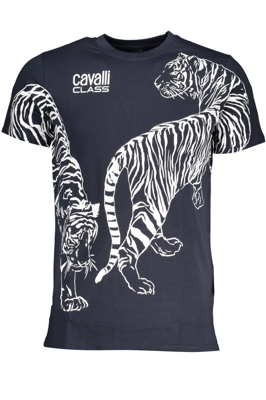 CAVALLI CLASS T-SHIRT MANICHE CORTE UOMO BLU