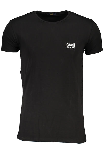 CAVALLI CLASS T-SHIRT MANICHE CORTE UOMO NERO
