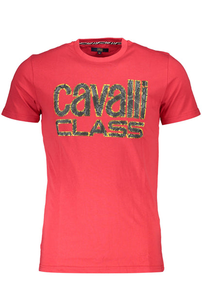 CAVALLI CLASS T-SHIRT MANICHE CORTE UOMO ROSSO