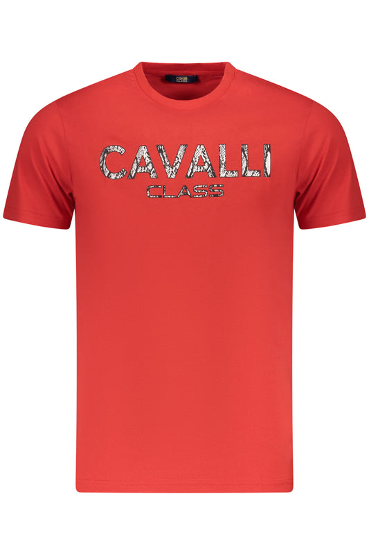 CAVALLI CLASS T-SHIRT MANICHE CORTE UOMO ROSSO