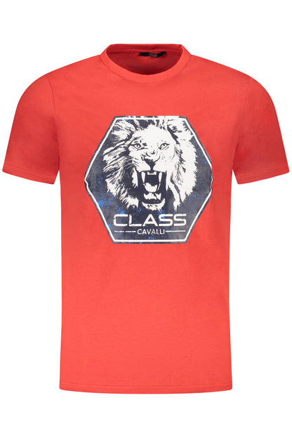 CAVALLI CLASS T-SHIRT MANICHE CORTE UOMO ROSSO