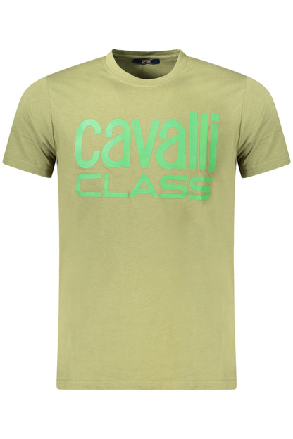 CAVALLI CLASS T-SHIRT MANICHE CORTE UOMO VERDE