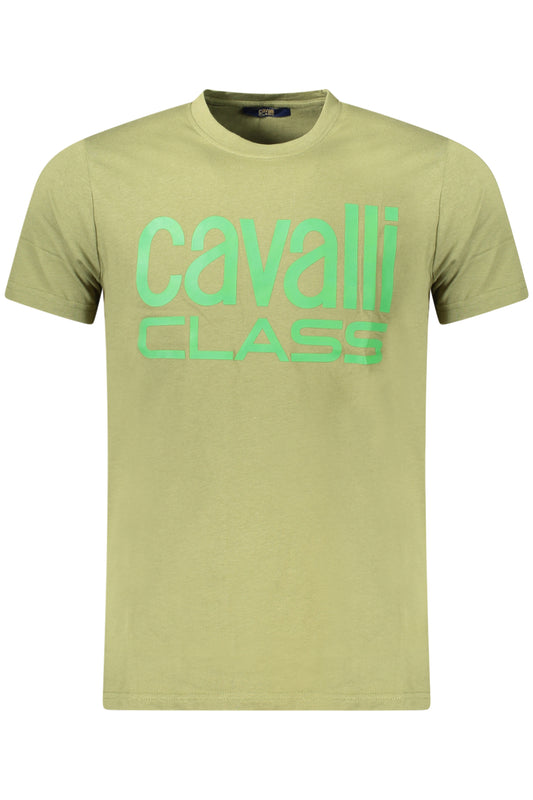 CAVALLI CLASS T-SHIRT MANICHE CORTE UOMO VERDE