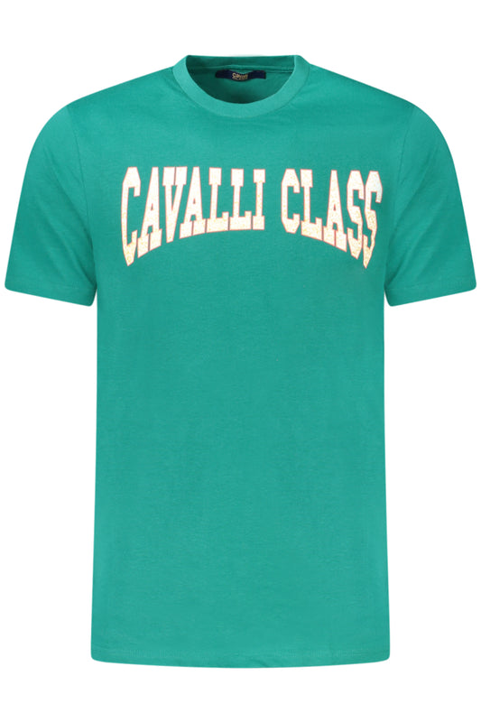CAVALLI CLASS T-SHIRT MANICHE CORTE UOMO VERDE