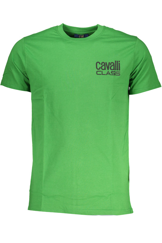CAVALLI CLASS T-SHIRT MANICHE CORTE UOMO VERDE