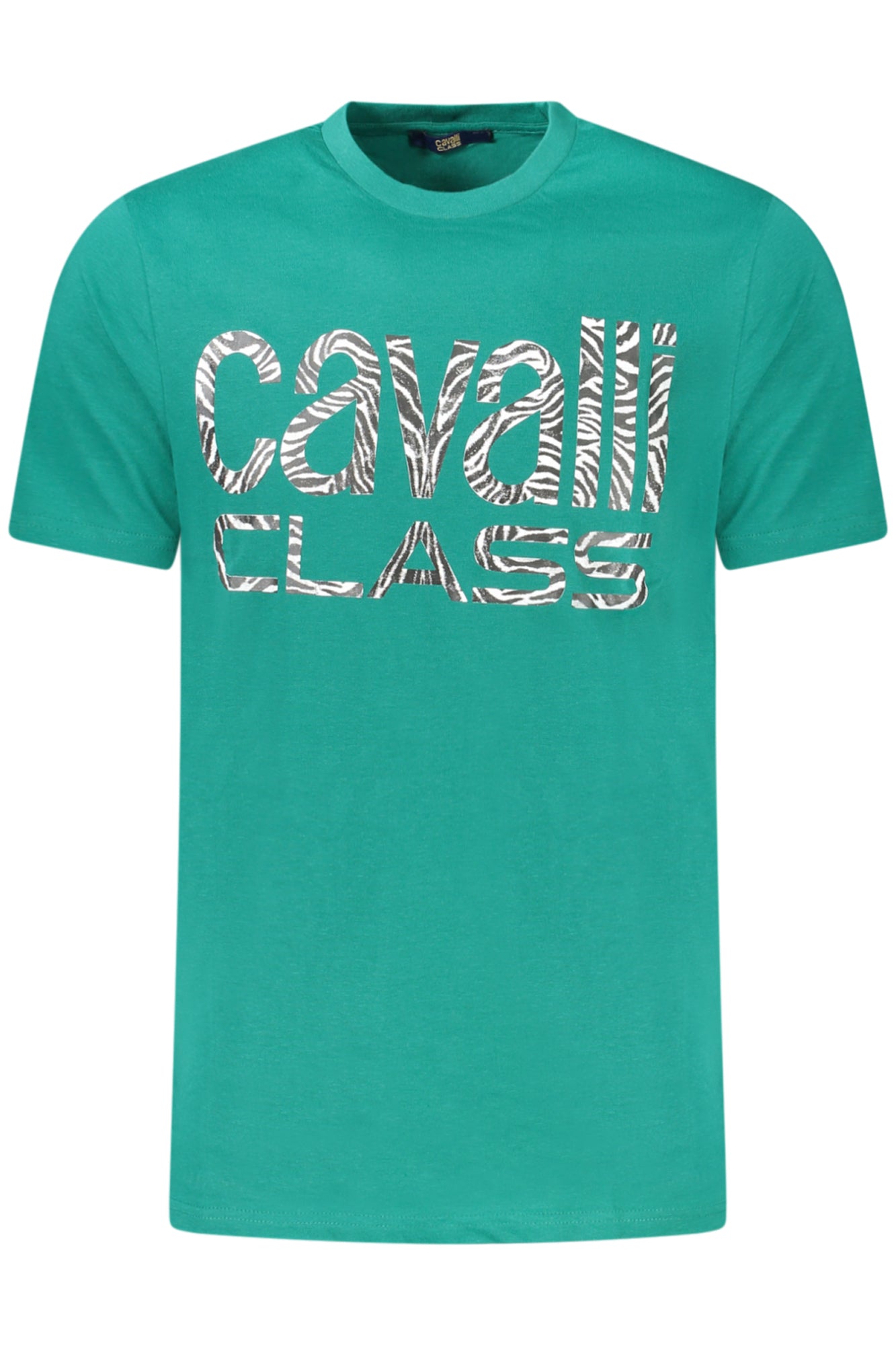 CAVALLI CLASS T-SHIRT MANICHE CORTE UOMO VERDE