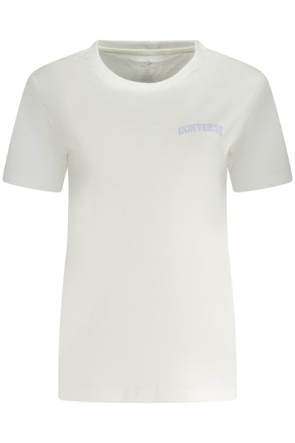 CONVERSE T-SHIRT MANICHE CORTE DONNA BIANCO