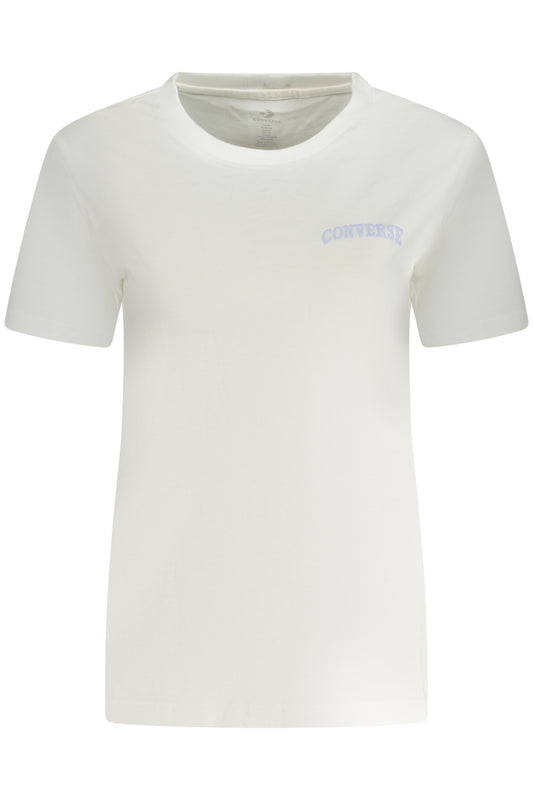 CONVERSE T-SHIRT MANICHE CORTE DONNA BIANCO