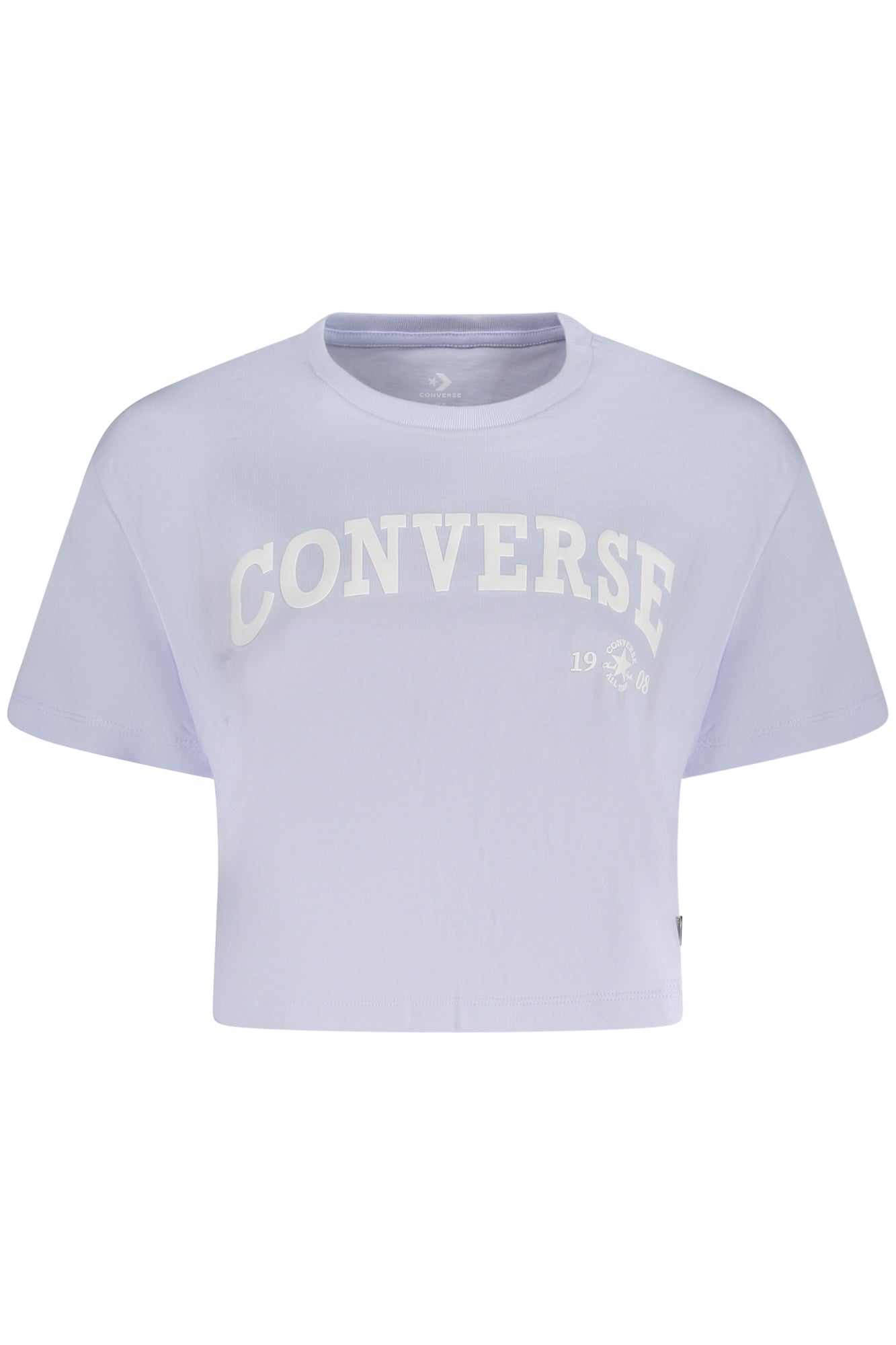 CONVERSE T-SHIRT MANICHE CORTE DONNA VIOLA