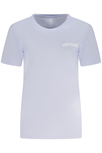CONVERSE T-SHIRT MANICHE CORTE DONNA VIOLA