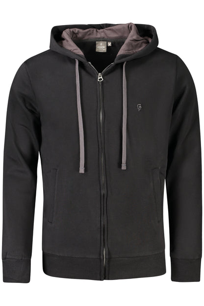 COVERI MOVING FELPA CON ZIP UOMO NERO