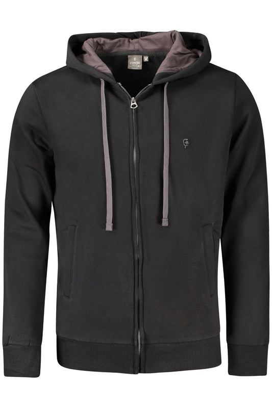 COVERI MOVING FELPA CON ZIP UOMO NERO
