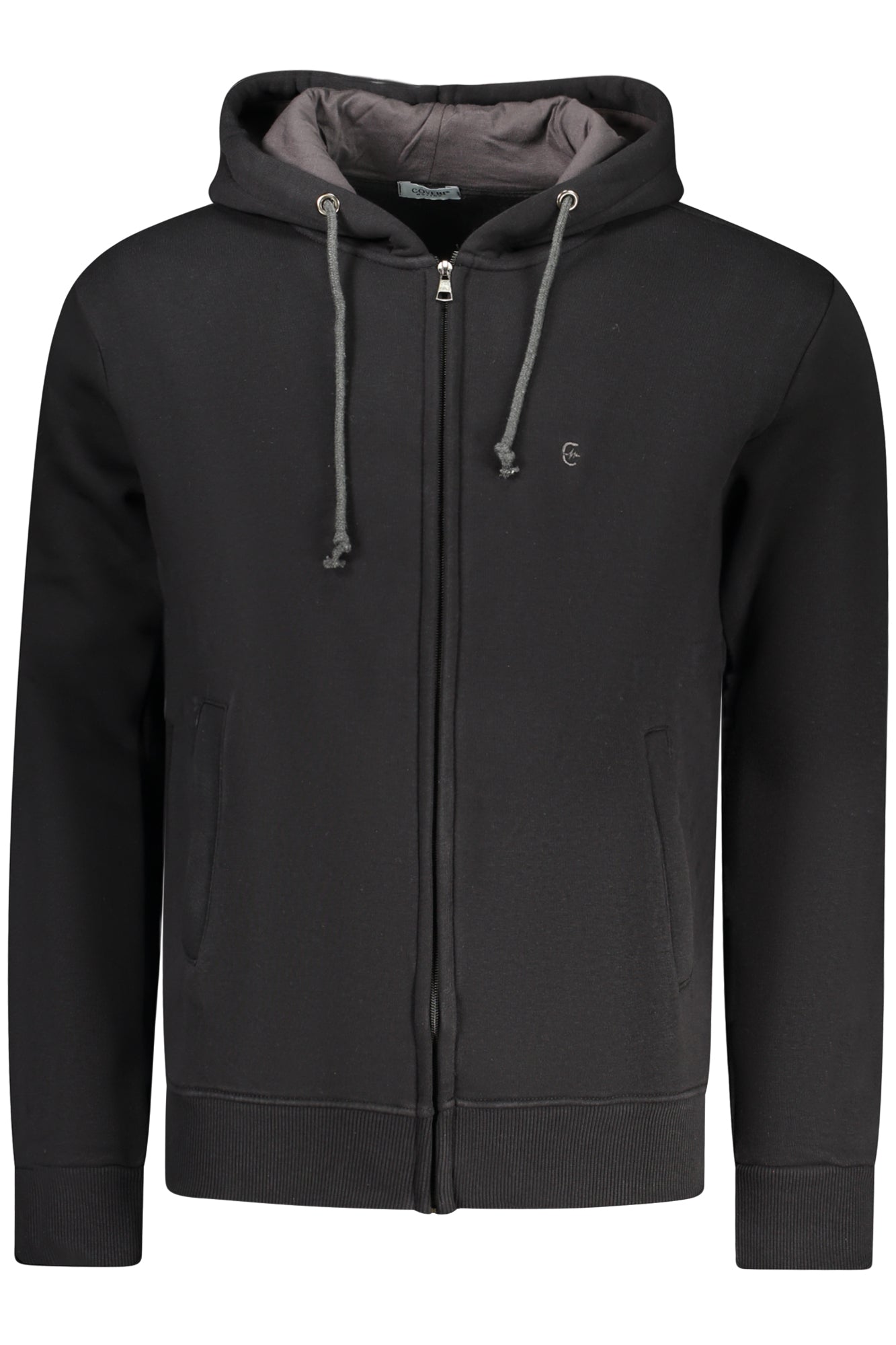 COVERI MOVING FELPA CON ZIP UOMO NERO