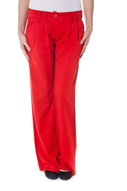 DENNY ROSE PANTALONE DONNA ROSSO