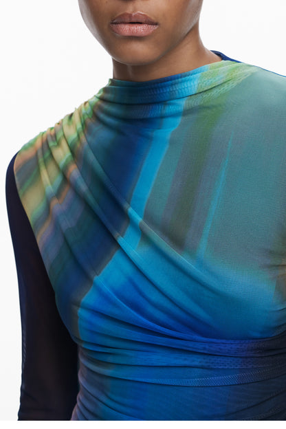 DESIGUAL ABITO CORTO DONNA BLU