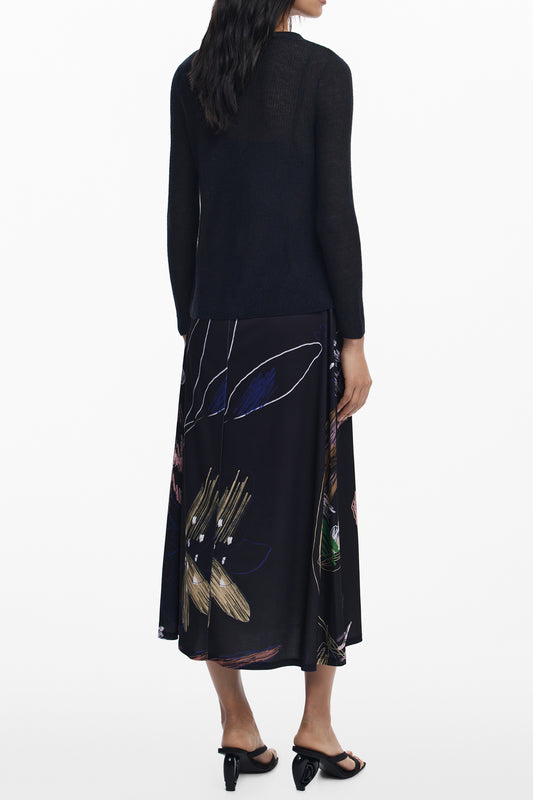 DESIGUAL ABITO LUNGO DONNA NERO