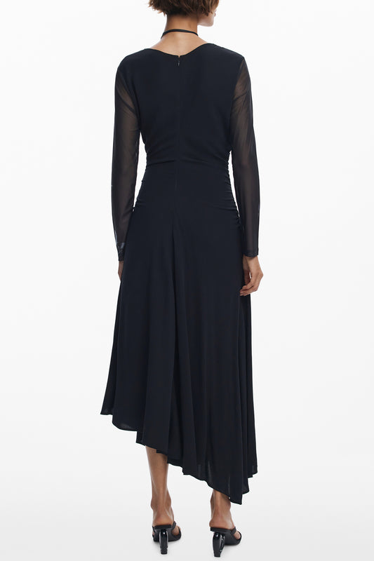 DESIGUAL ABITO LUNGO DONNA NERO