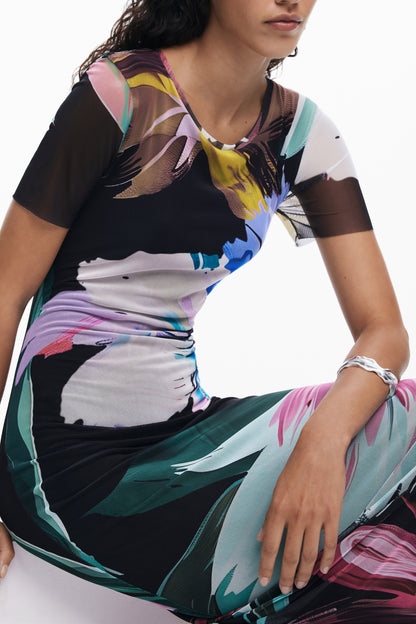 DESIGUAL ABITO LUNGO DONNA NERO