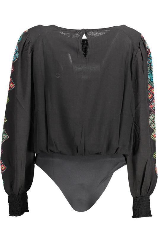 DESIGUAL BODY MANICHE LUNGHE DONNA NERO