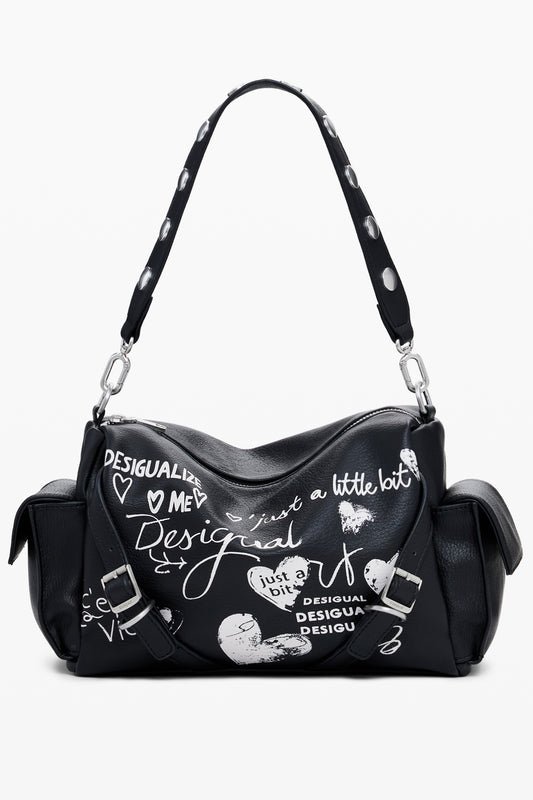 DESIGUAL BORSA DONNA NERO