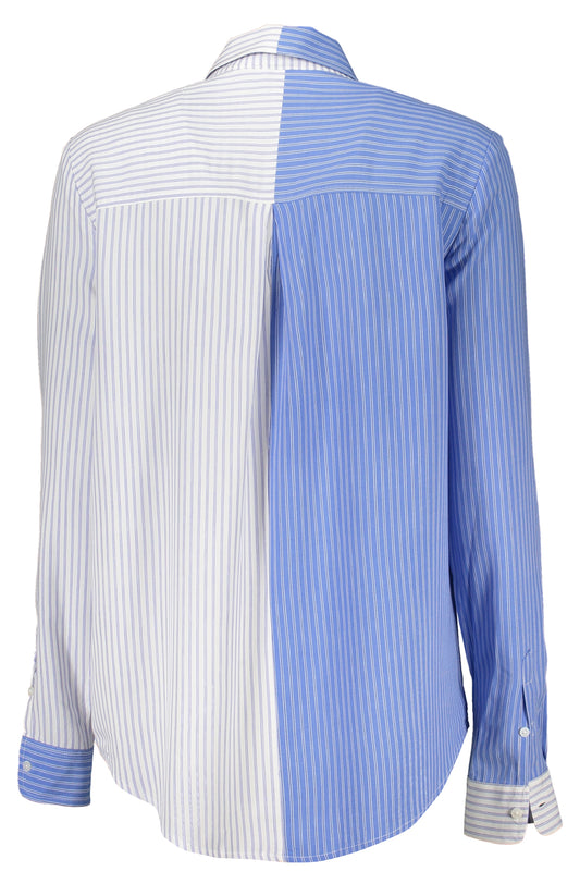 DESIGUAL CAMICIA MANICHE LUNGHE DONNA AZZURRO