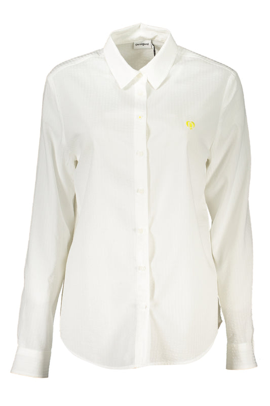 DESIGUAL CAMICIA MANICHE LUNGHE DONNA BIANCO