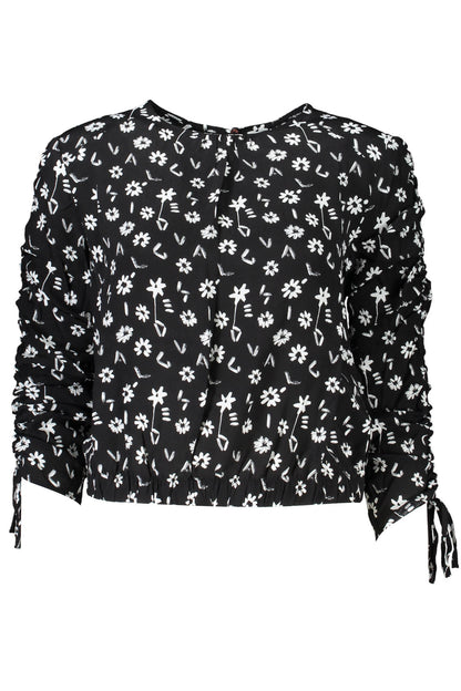 DESIGUAL CAMICIA MANICHE LUNGHE DONNA NERO