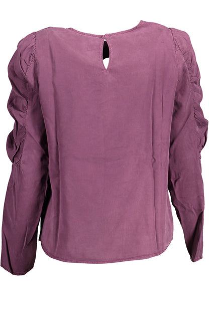DESIGUAL CAMICIA MANICHE LUNGHE DONNA VIOLA