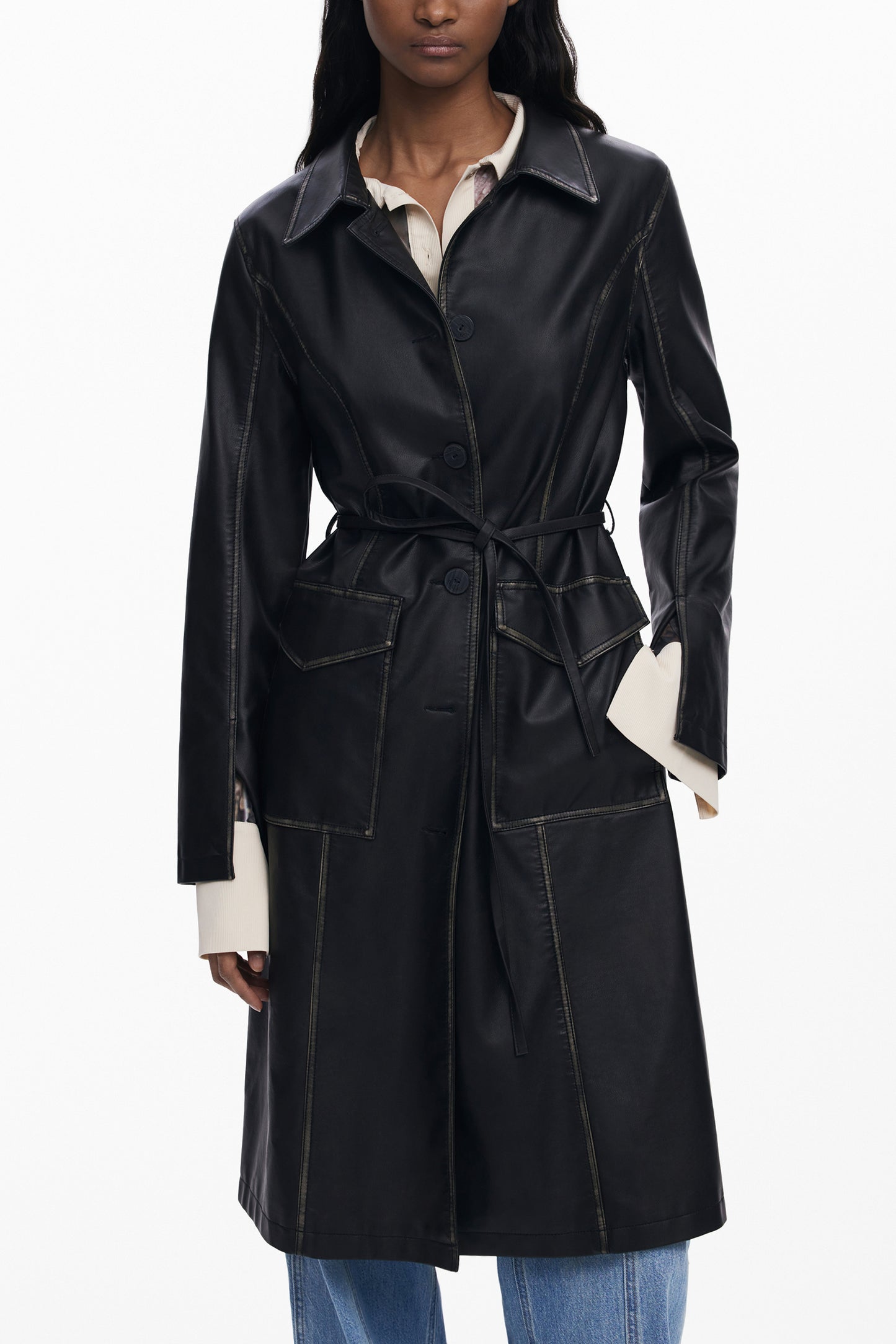 DESIGUAL CAPPOTTO DONNA NERO