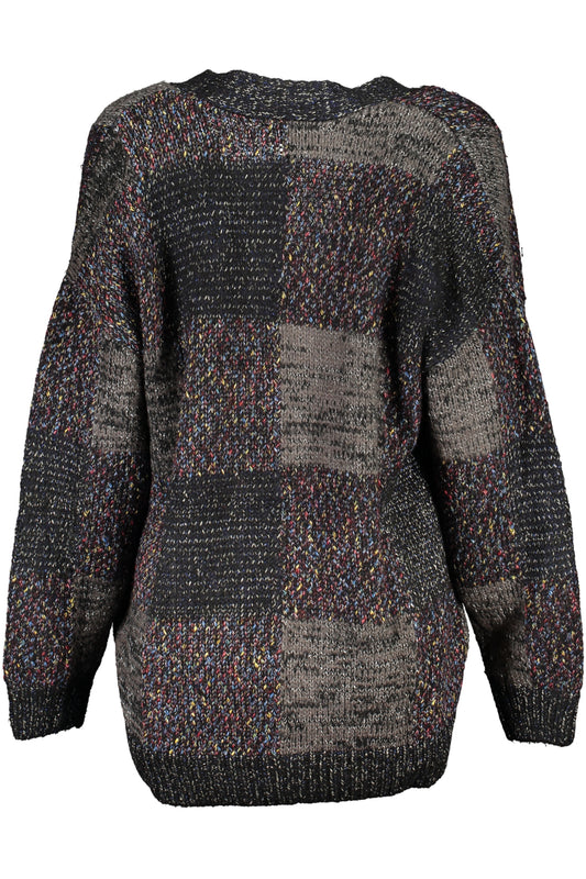 DESIGUAL CARDIGAN DONNA NERO