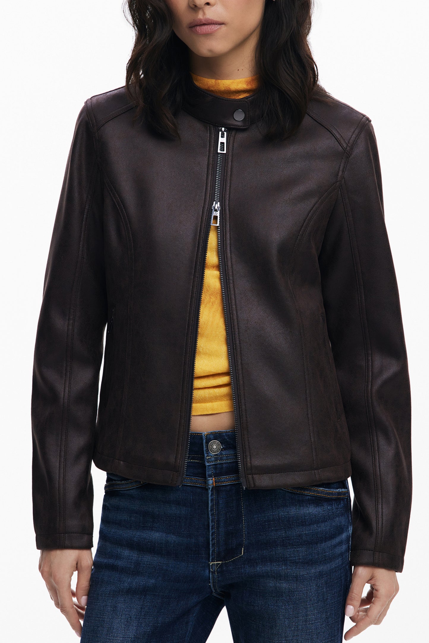 DESIGUAL GIUBBOTTO DONNA MARRONE