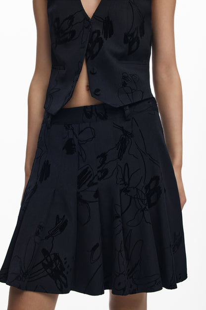 DESIGUAL GONNA CORTA DONNA NERO